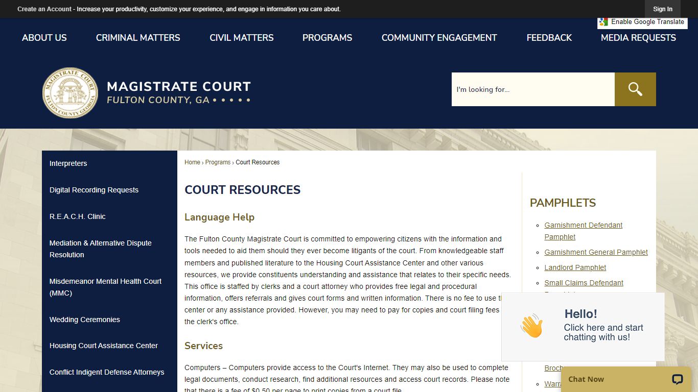 Court Resources | Fulton County Magistrate Court, GA